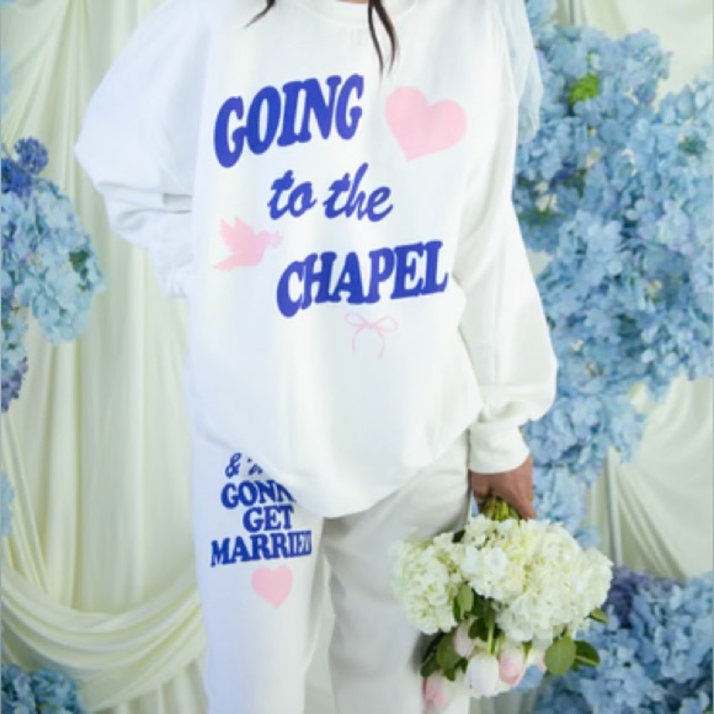 Going To the Chapel RiffRaff Bridal Sweat Set